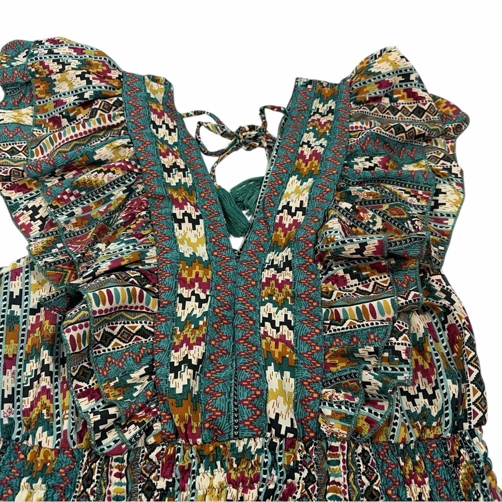 Boemo Anthropologie Short Women Dress Paisley Size M Medium - Picture 7 of 11